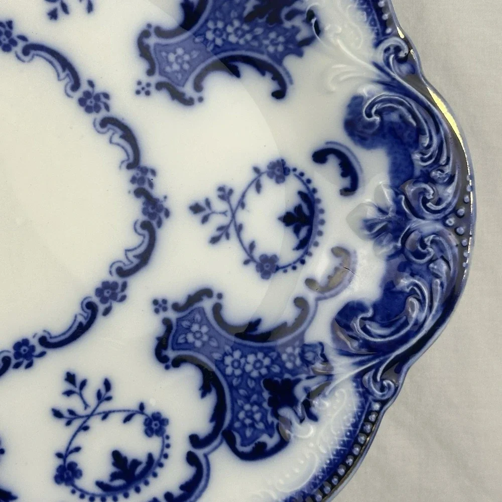 Antique Furnivals Lorne Flow Blue‎ Platter 16